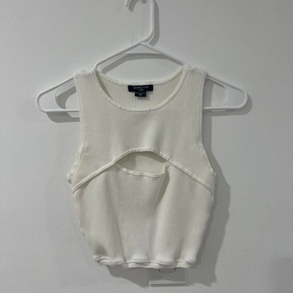 Guess Women's White Crop-top